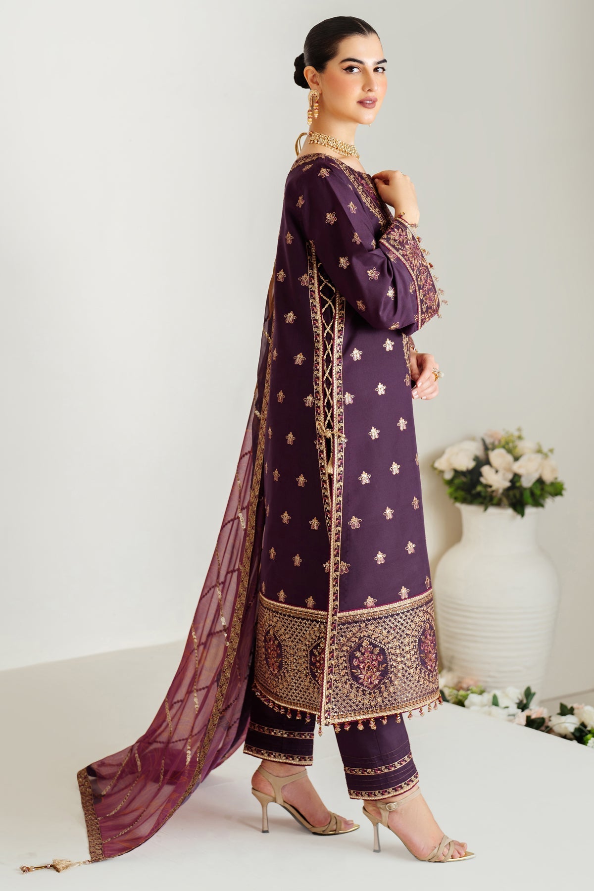 Alizeh | Luxury Raw Silk | AF-RS-05-SCARLET by Alizeh - Designer Dress - Type: Ladies Clothes - Available at Libayah - 100% Original