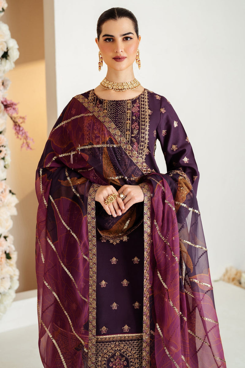 Alizeh | Luxury Raw Silk | AF-RS-05-SCARLET by Alizeh - Designer Dress - Type: Ladies Clothes - Available at Libayah - 100% Original