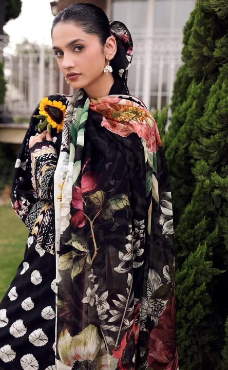 Elaf Premium | Belladore Prints Chiffon 26 | EPA-1B QUEEN by Elaf Premium - Designer Dress  - Type : Ladies Clothes - Available at Libayah - 100% Original 