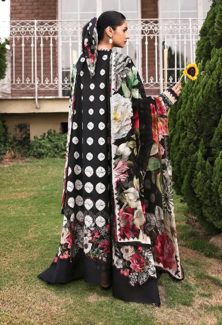 Elaf Premium | Belladore Prints Chiffon 26 | EPA-1B QUEEN by Elaf Premium - Designer Dress  - Type : Ladies Clothes - Available at Libayah - 100% Original 
