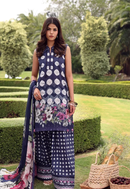 Elaf Premium | Belladore Prints Chiffon 26 |EPA-1A DOMINO by Elaf Premium - Designer Dress  - Type : Ladies Clothes - Available at Libayah - 100% Original 