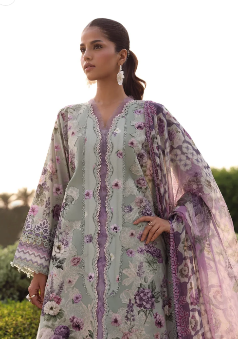 Elaf Premium | Belladore Prints Chiffon 26 | EPA-6A CASTELLA by Elaf Premium - Designer Dress  - Type : Ladies Clothes - Available at Libayah - 100% Original 