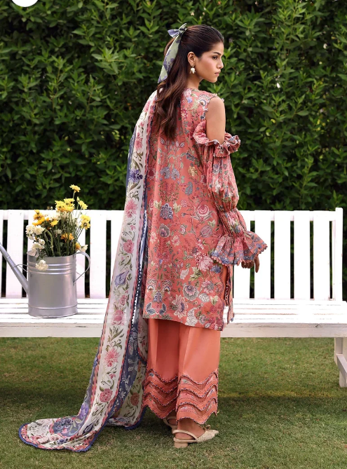 Elaf Premium | Belladore Prints Chiffon 26 |EPA-3B LOVELLE by Elaf Premium - Designer Dress  - Type : Ladies Clothes - Available at Libayah - 100% Original 