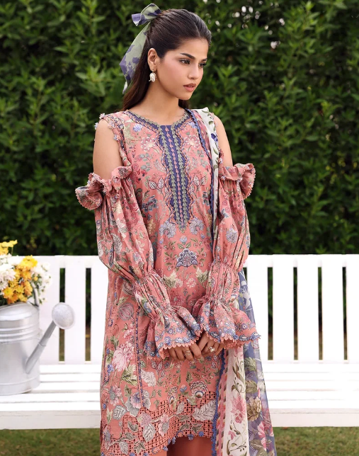Elaf Premium | Belladore Prints Chiffon 26 |EPA-3B LOVELLE by Elaf Premium - Designer Dress  - Type : Ladies Clothes - Available at Libayah - 100% Original 