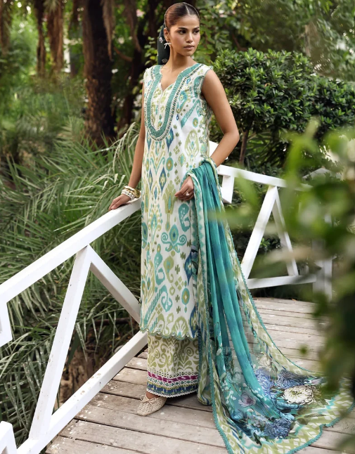 Elaf Premium | Belladore Prints Chiffon 26 |EPA-2B JUNE by Elaf Premium - Designer Dress  - Type : Ladies Clothes - Available at Libayah - 100% Original 