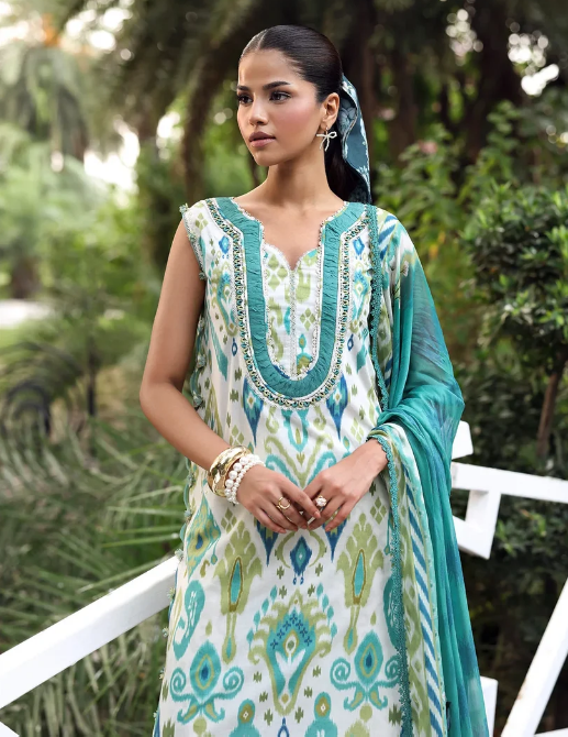 Elaf Premium | Belladore Prints Chiffon 26 |EPA-2B JUNE by Elaf Premium - Designer Dress  - Type : Ladies Clothes - Available at Libayah - 100% Original 