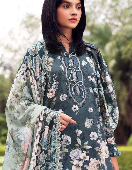 Elaf Premium | Belladore Prints Chiffon 26 |EPA-6B HEATHER by Elaf Premium - Designer Dress  - Type : Ladies Clothes - Available at Libayah - 100% Original 