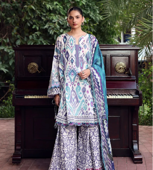 Elaf Premium | Belladore Prints Chiffon 26 |EPA-2A PRISM by Elaf Premium - Designer Dress  - Type : Ladies Clothes - Available at Libayah - 100% Original 