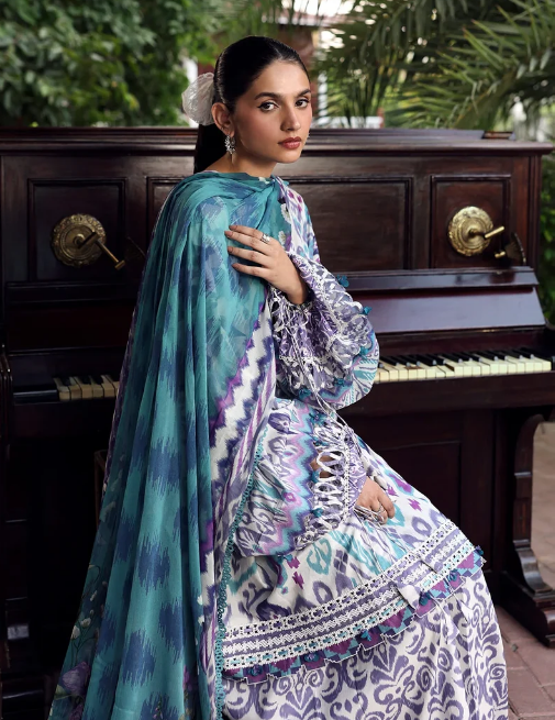 Elaf Premium | Belladore Prints Chiffon 26 |EPA-2A PRISM by Elaf Premium - Designer Dress  - Type : Ladies Clothes - Available at Libayah - 100% Original 