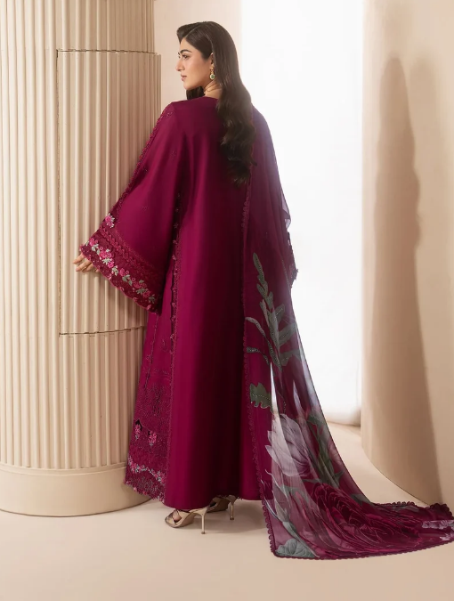 Elaf Premium | E Craft Chikankari 26 |EHC-4A GARNET by Elaf Premium - Designer Dress  - Type : Ladies Clothes - Available at Libayah - 100% Original 