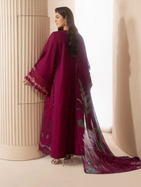 Elaf Premium | E Craft Chikankari 26 |EHC-4A GARNET by Elaf Premium - Designer Dress  - Type : Ladies Clothes - Available at Libayah - 100% Original 