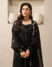 Elaf Premium | E Craft Chikankari 26 |EHC-5A CHARCOAL by Elaf Premium - Designer Dress  - Type : Ladies Clothes - Available at Libayah - 100% Original 