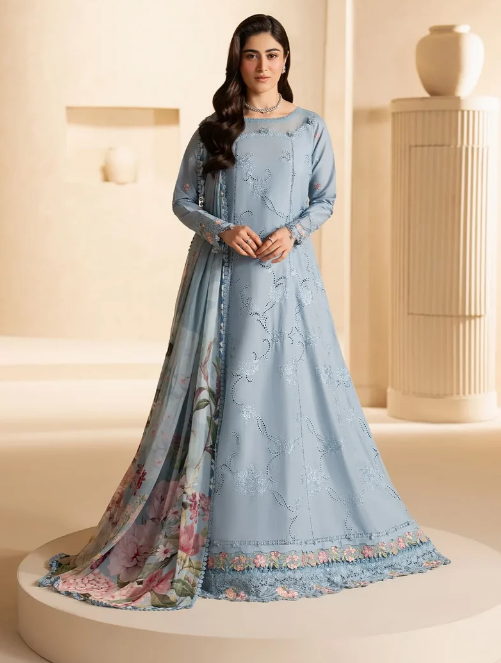 Elaf Premium | E Craft Chikankari 26 | EHC-5B PACIFIC by Elaf Premium - Designer Dress  - Type : Ladies Clothes - Available at Libayah - 100% Original 