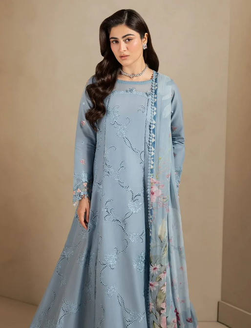 Elaf Premium | E Craft Chikankari 26 | EHC-5B PACIFIC by Elaf Premium - Designer Dress  - Type : Ladies Clothes - Available at Libayah - 100% Original 