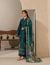 Elaf Premium | E Craft Chikankari 26 | EHC-2A MOSS by Elaf Premium - Designer Dress  - Type : Ladies Clothes - Available at Libayah - 100% Original 