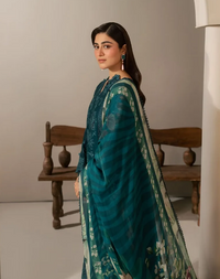 Elaf Premium | E Craft Chikankari 26 | EHC-2A MOSS by Elaf Premium - Designer Dress  - Type : Ladies Clothes - Available at Libayah - 100% Original 