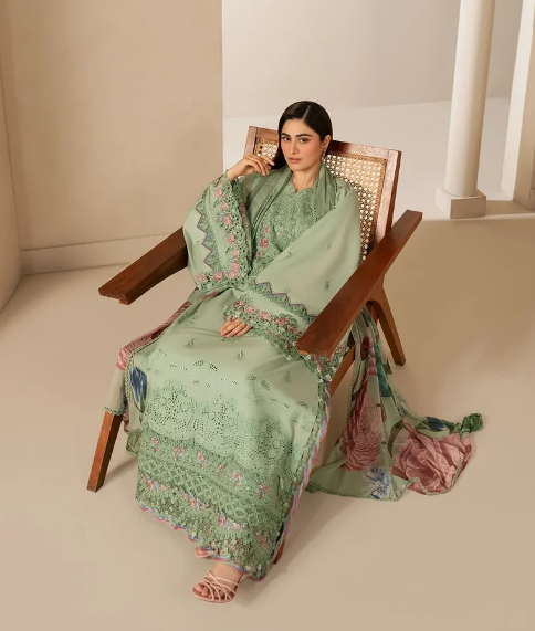 Elaf Premium | E Craft Chikankari 26 |EHC-4B ALOE by Elaf Premium - Designer Dress  - Type : Ladies Clothes - Available at Libayah - 100% Original 