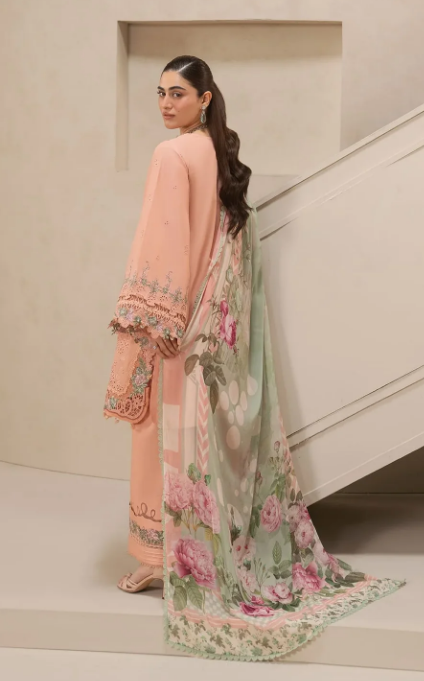 Elaf Premium | E Craft Chikankari 26 |EHC-3B DUSTROSE by Elaf Premium - Designer Dress  - Type : Ladies Clothes - Available at Libayah - 100% Original 