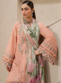 Elaf Premium | E Craft Chikankari 26 |EHC-3B DUSTROSE by Elaf Premium - Designer Dress  - Type : Ladies Clothes - Available at Libayah - 100% Original 