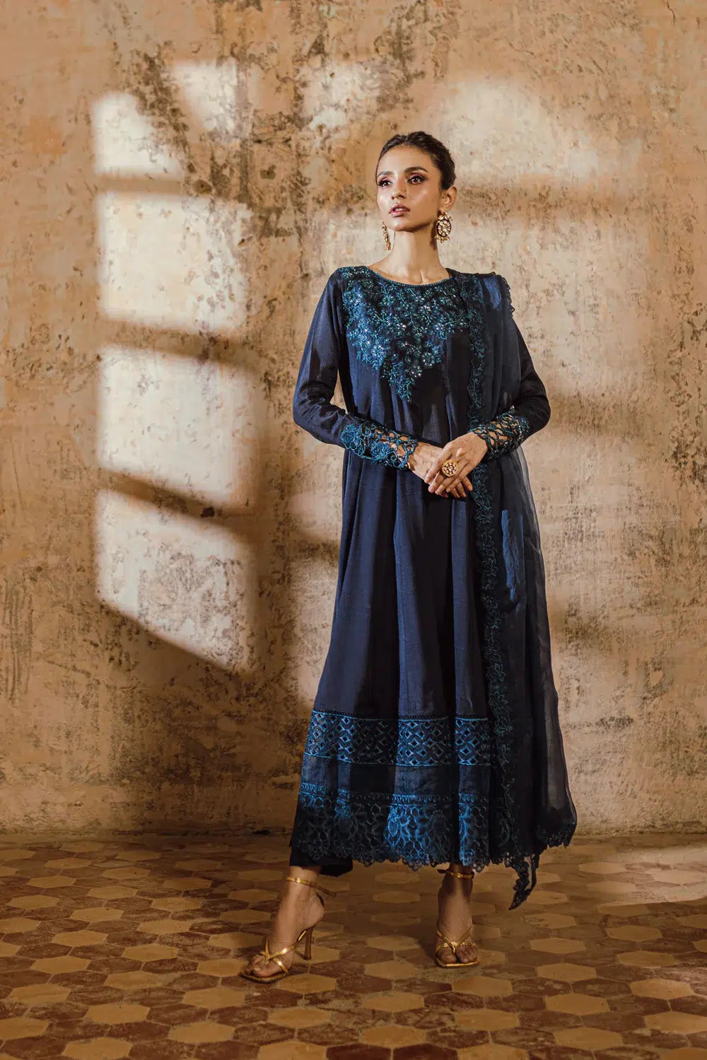 Azure | Embroidered Formals | Sea Bliss by Azure - Designer Dress - Type: Ladies Clothes - Available at Libayah - 100% Original