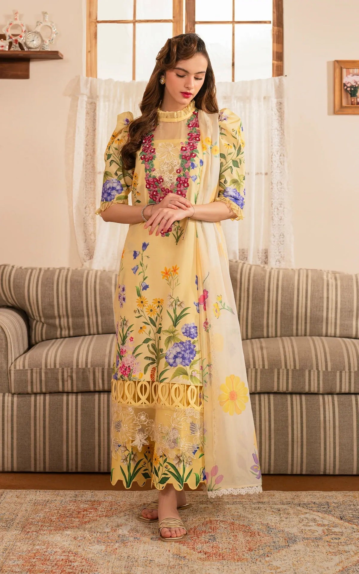 Asifa and Nabeel | Meraki Vintage 25 | Sehar (MVL25-03) by Asifa and Nabeel - Designer Dress - Type: Ladies Clothes - Available at Libayah - 100% Original