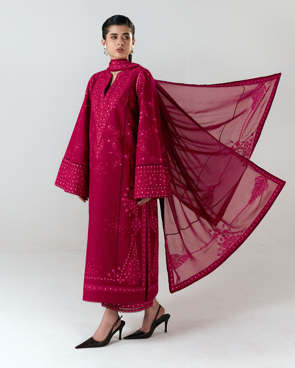 Jugnu | SS 26 Lawn | Sela by Jugnu - Designer Dress  - Type : Ladies Clothes - Available at Libayah - 100% Original 