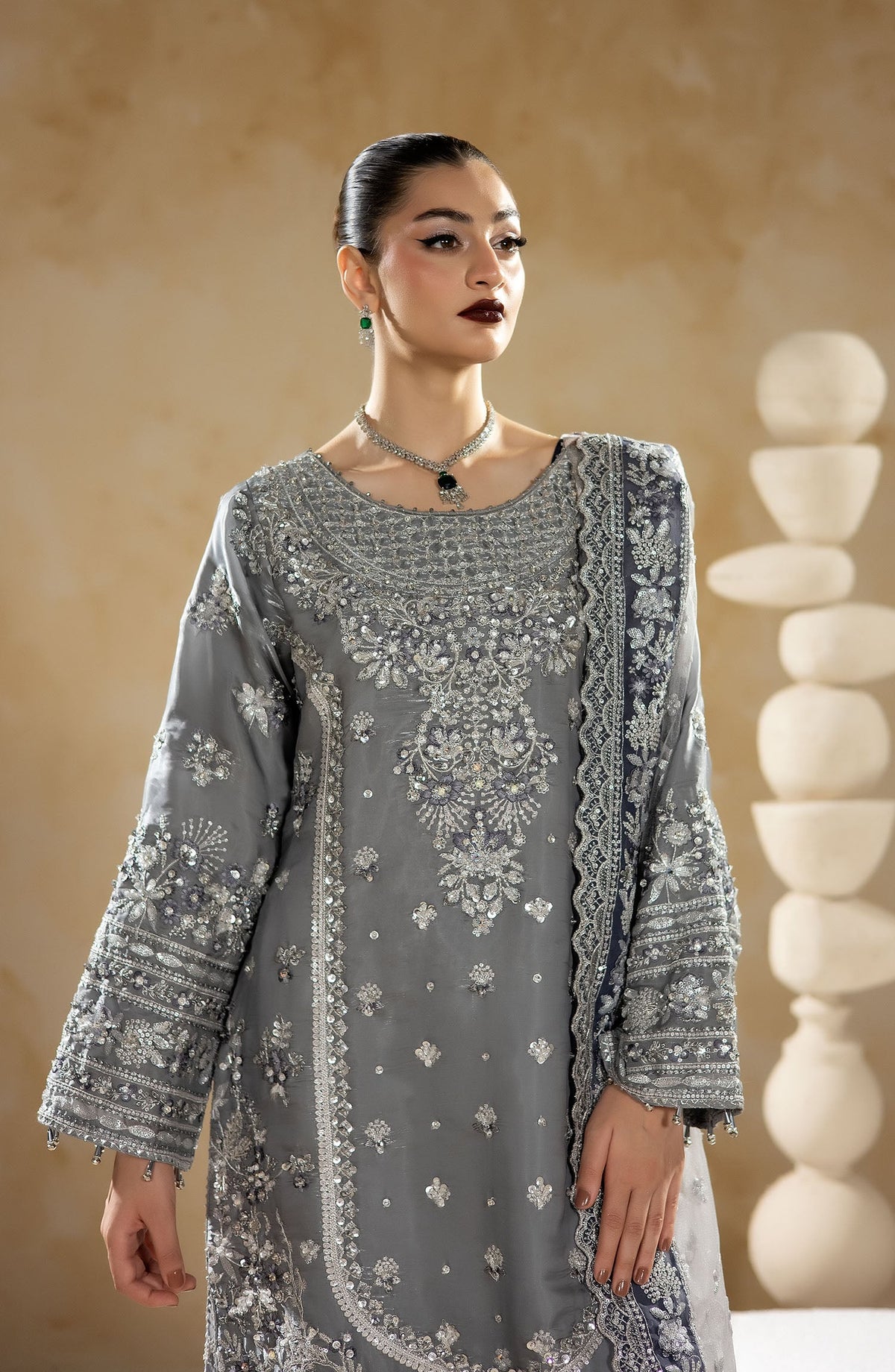 Imrozia Premium | Aurelia Formals 26 | JF-40 B Selene by Imrozia Premium - Designer Dress  - Type : Ladies Clothes - Available at Libayah - 100% Original 
