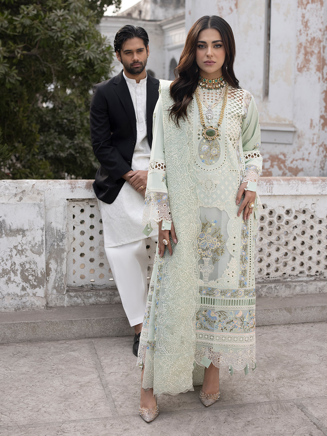 Mahnur | Mahrukh Luxury Lawn 24 | SELINA by Mahnur - Designer Dress - Type: Ladies Clothes - Available at Libayah - 100% Original