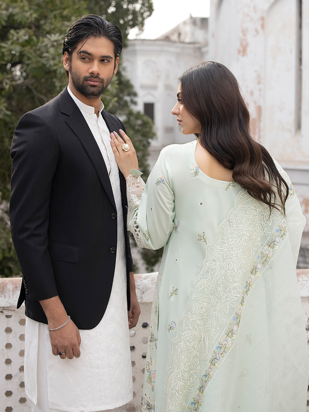 Mahnur | Mahrukh Luxury Lawn 24 | SELINA by Mahnur - Designer Dress - Type: Ladies Clothes - Available at Libayah - 100% Original