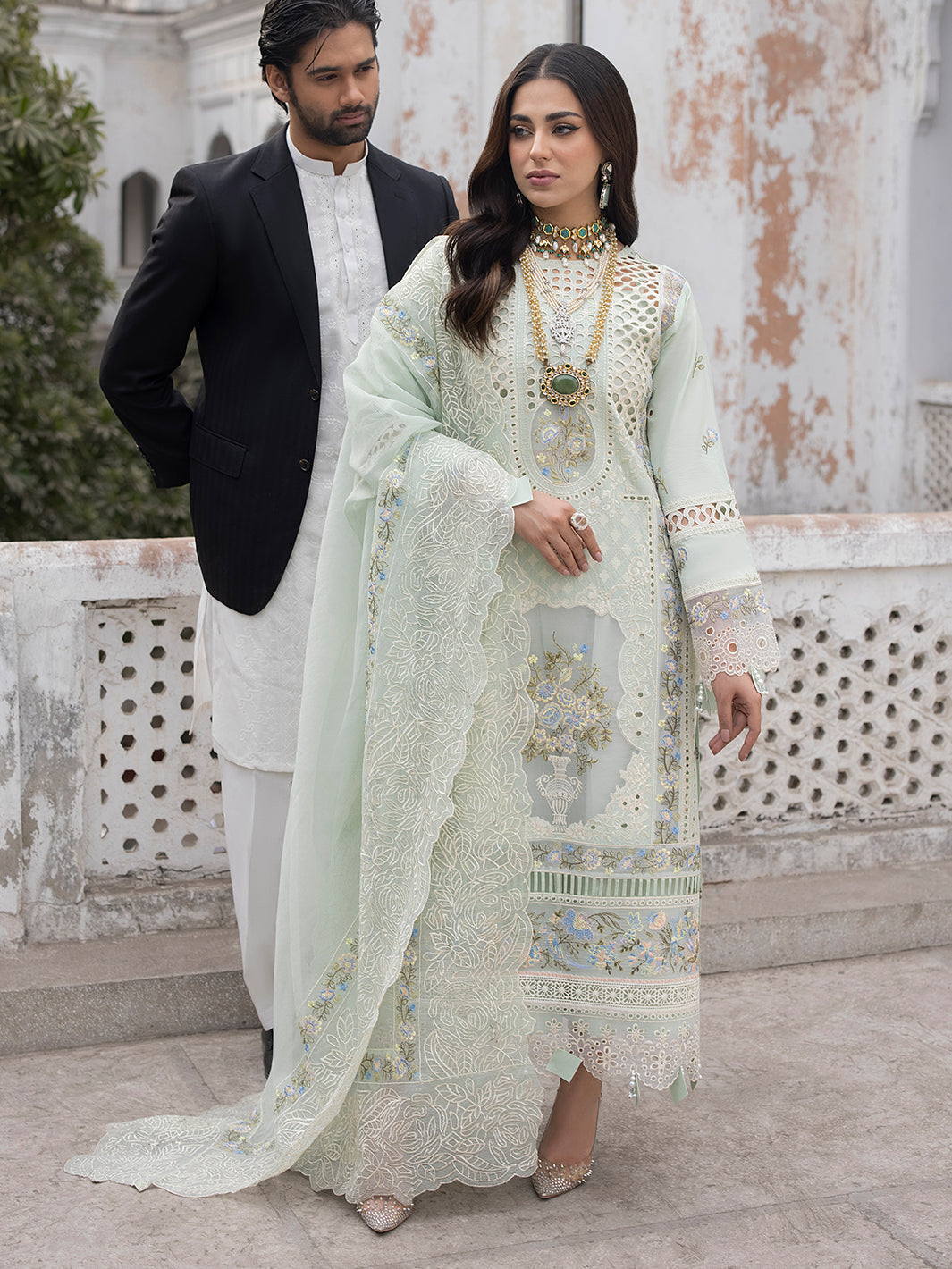 Mahnur | Mahrukh Luxury Lawn 24 | SELINA by Mahnur - Designer Dress - Type: Ladies Clothes - Available at Libayah - 100% Original