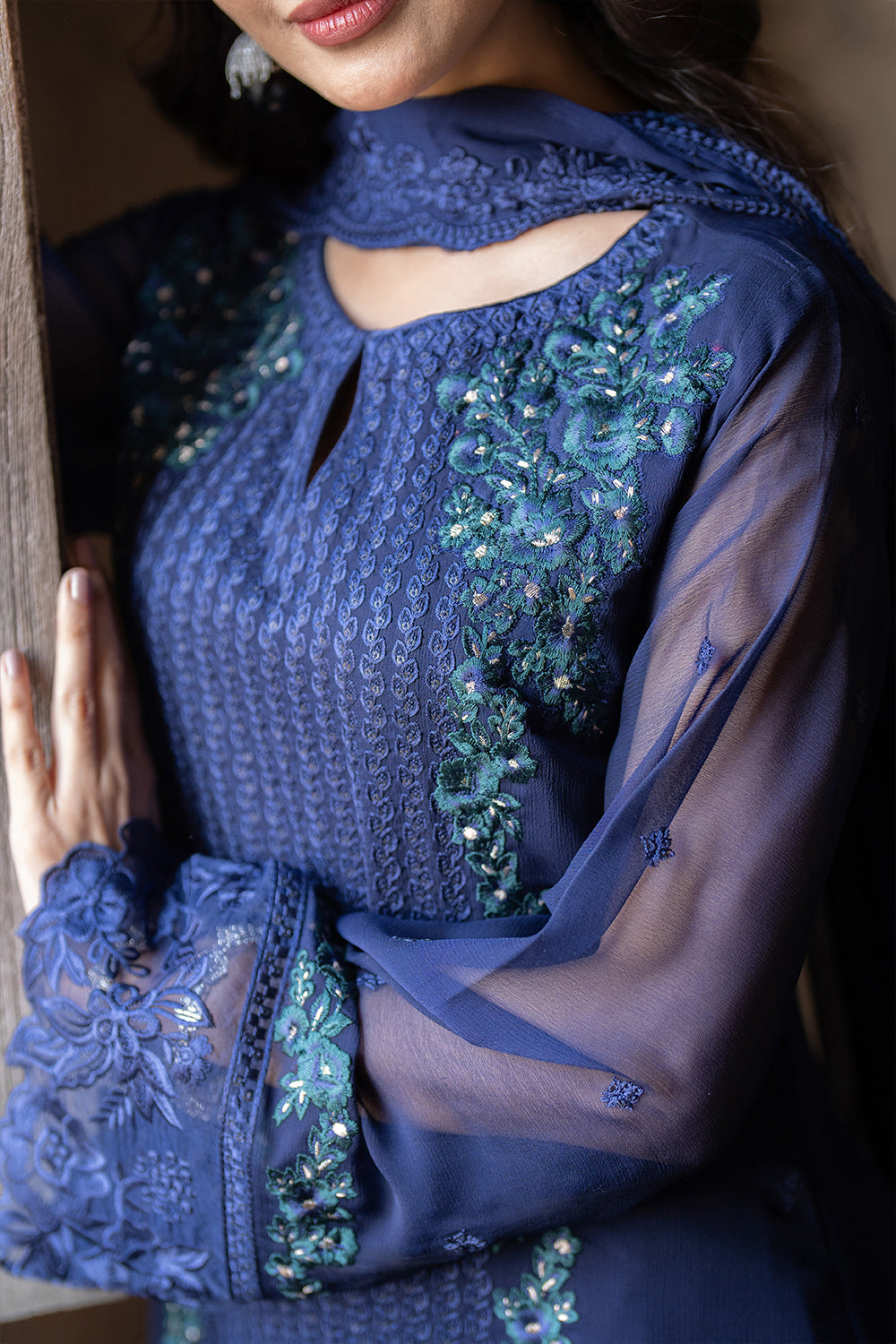 Azure | Ensembles | Serene Sapphire by Azure - Designer Dress  - Type : Ladies Clothes - Available at Libayah - 100% Original 