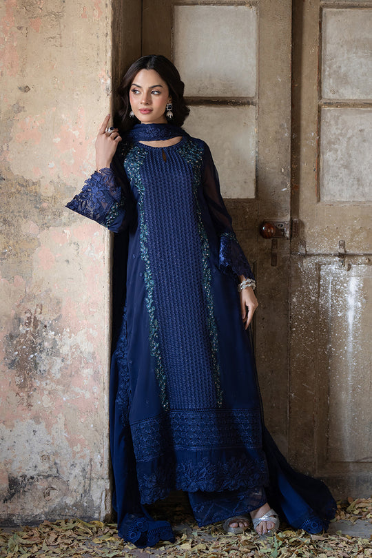 Azure | Ensembles Embroidered Formals | Serene Sapphire by Azure - Designer Dress - Type: Ladies Clothes - Available at Libayah - 100% Original