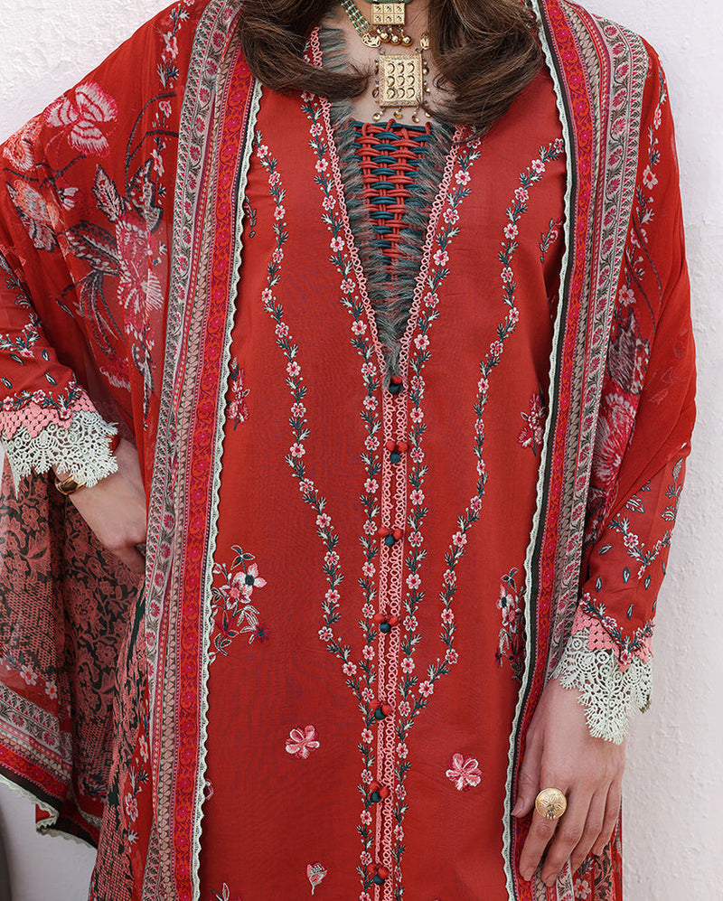 Roheenaz | Floral Reverie Luxury Lawn | Serene Bloom by Roheenaz - Designer Dress  - Type : Ladies Clothes - Available at Libayah - 100% Original 