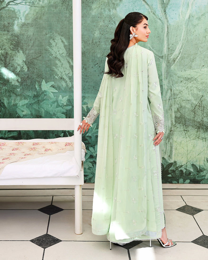Roheenaz | Veil of Summer Chikankari | Serene Dusk by Roheenaz - Designer Dress  - Type : Ladies Clothes - Available at Libayah - 100% Original 