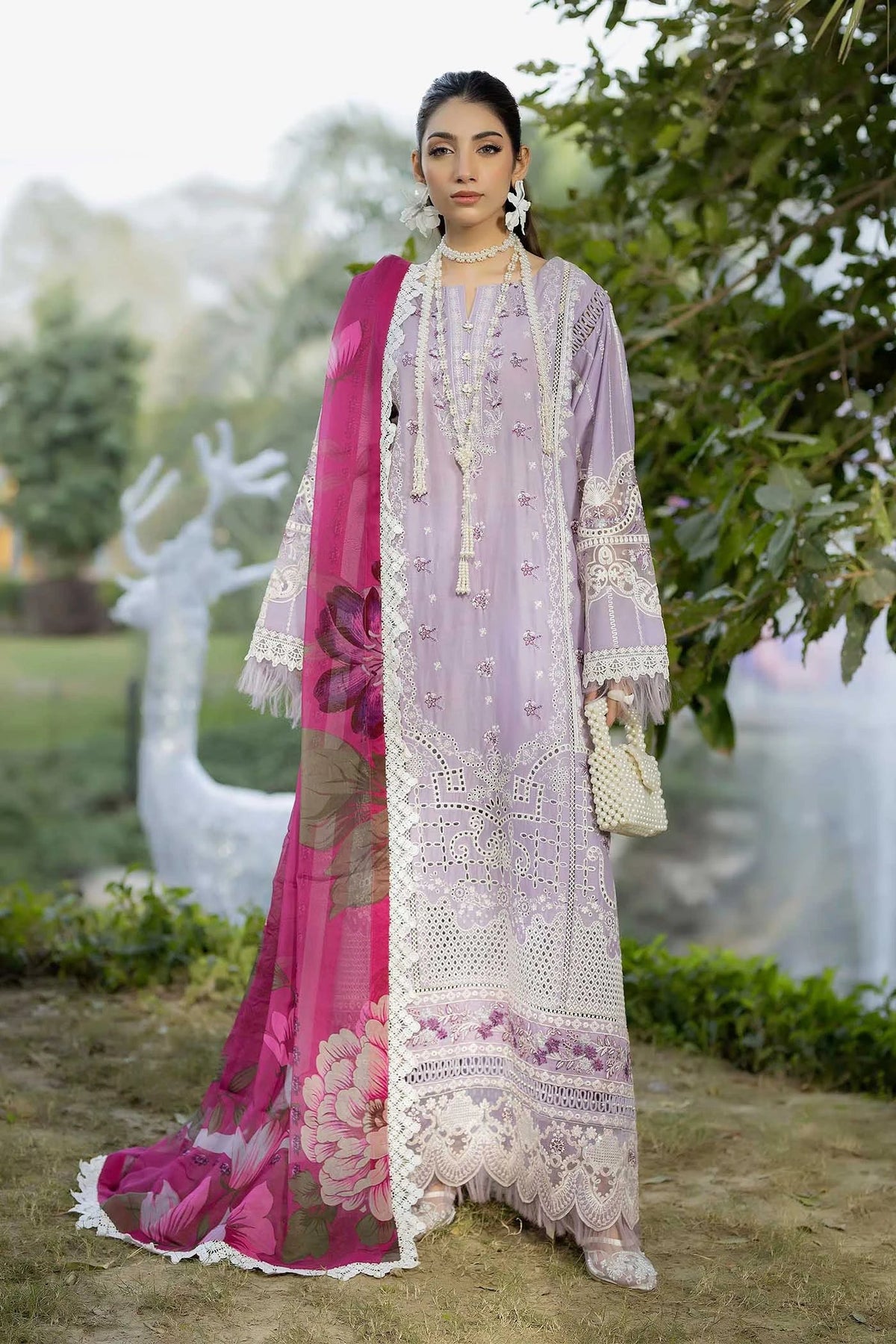 Adans Libas | Serene Luxury Lawn | SERENE 1744 by Adans Libas - Designer Dress  - Type : Ladies Clothes - Available at Libayah - 100% Original 