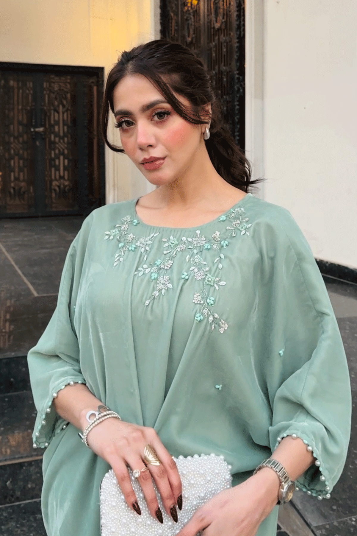 Erum Khan | Velvet Edit | Serenity - Designer Dress - Type : Ladies Clothes - Available at Libayah - 100% Original