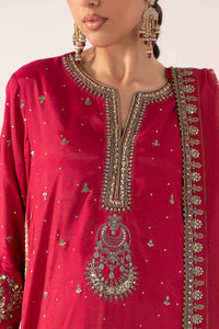 Maria B | Luxury Formals Pre Fall | SF-PF26-10-Pink by Maria B - Designer Dress  - Type : Ladies Clothes - Available at Libayah - 100% Original 