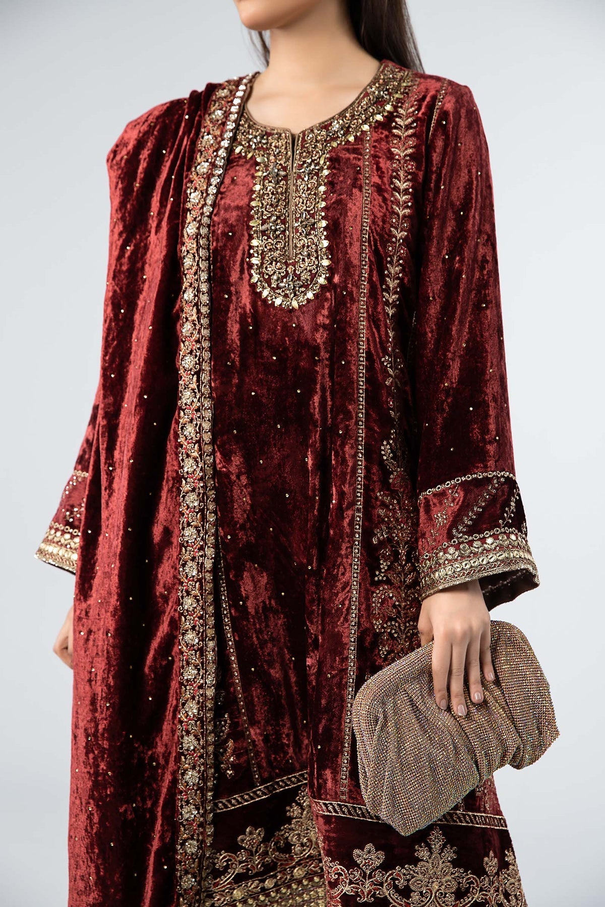 Maria B | Formal Wears | SF-W24-14 by Maria B - Designer Dress - Type: Ladies Clothes - Available at Libayah - 100% Original