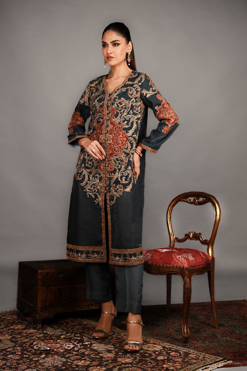 Shamaeel Ansari | Renaissance Empire |   TRE-11 by Shamaeel Ansari - Designer Dress - Type: Ladies Clothes - Available at Libayah - 100% Original