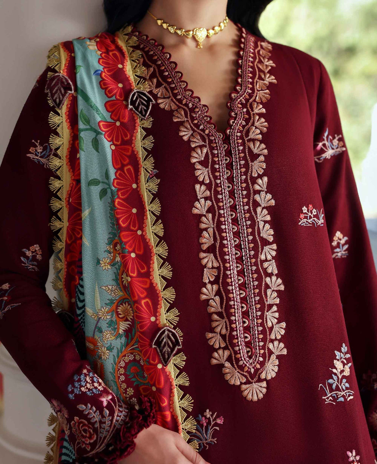 Republic Womenswear | Amaris Luxury Shawl 25 | Sienna by Republic Womenswear - Designer Dress  - Type : Ladies Clothes - Available at Libayah - 100% Original 