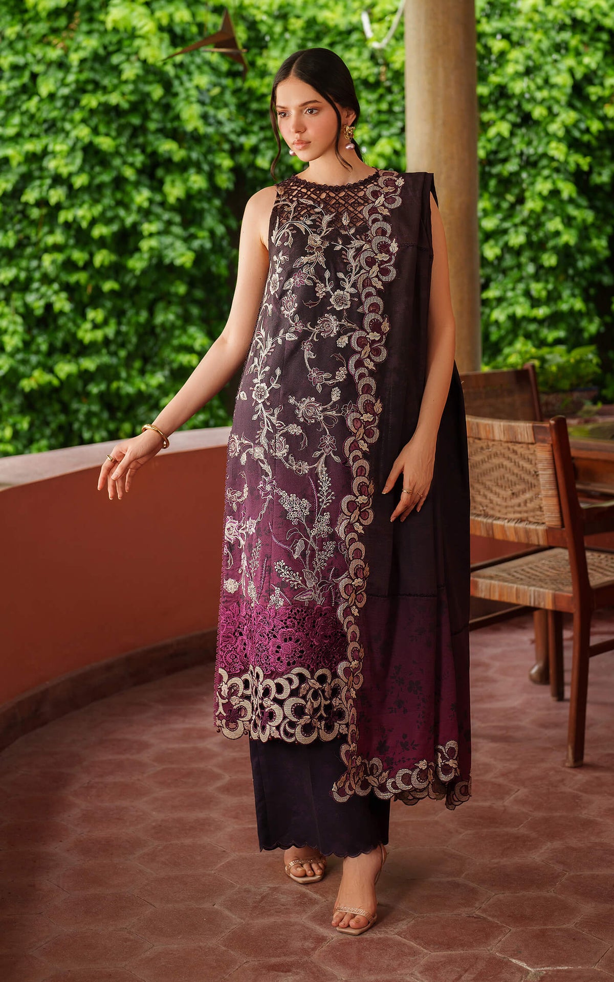 Asifa and Nabeel | Pashmina Luxe 25 | Siera LWC25-09 by Asifa and Nabeel - Designer Dress - Type : Ladies Clothes - Available at Libayah - 100% Original 
