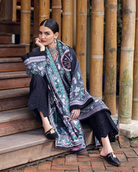 Mushq | Hemline Karandi | Silver Mist by Mushq - Designer Dress - Type : Ladies Clothes - Available at Libayah - 100% Original 