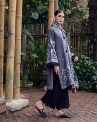 Mushq | Hemline Karandi | Silver Mist by Mushq - Designer Dress - Type : Ladies Clothes - Available at Libayah - 100% Original 