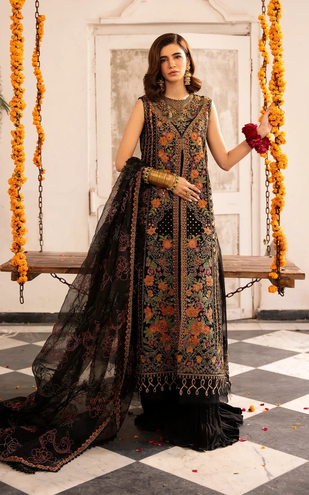 Asifa and Nabeel | Sunehri Eid 25 | Sitara-(SEF25-03) by Asifa and Nabeel - Designer Dress - Type: Ladies Clothes - Available at Libayah - 100% Original