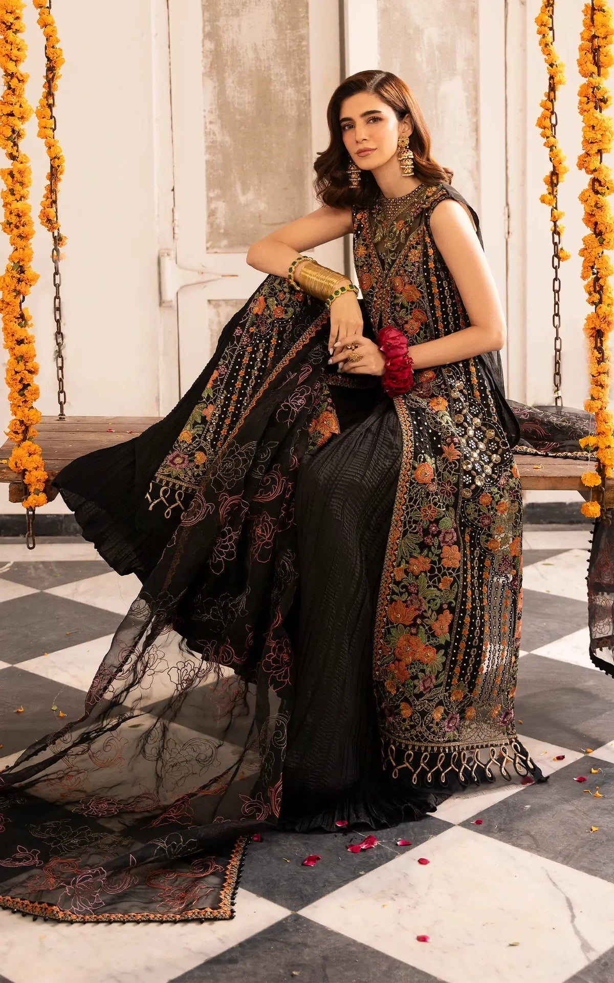 Asifa and Nabeel | Sunehri Eid 25 | Sitara-(SEF25-03) by Asifa and Nabeel - Designer Dress - Type: Ladies Clothes - Available at Libayah - 100% Original