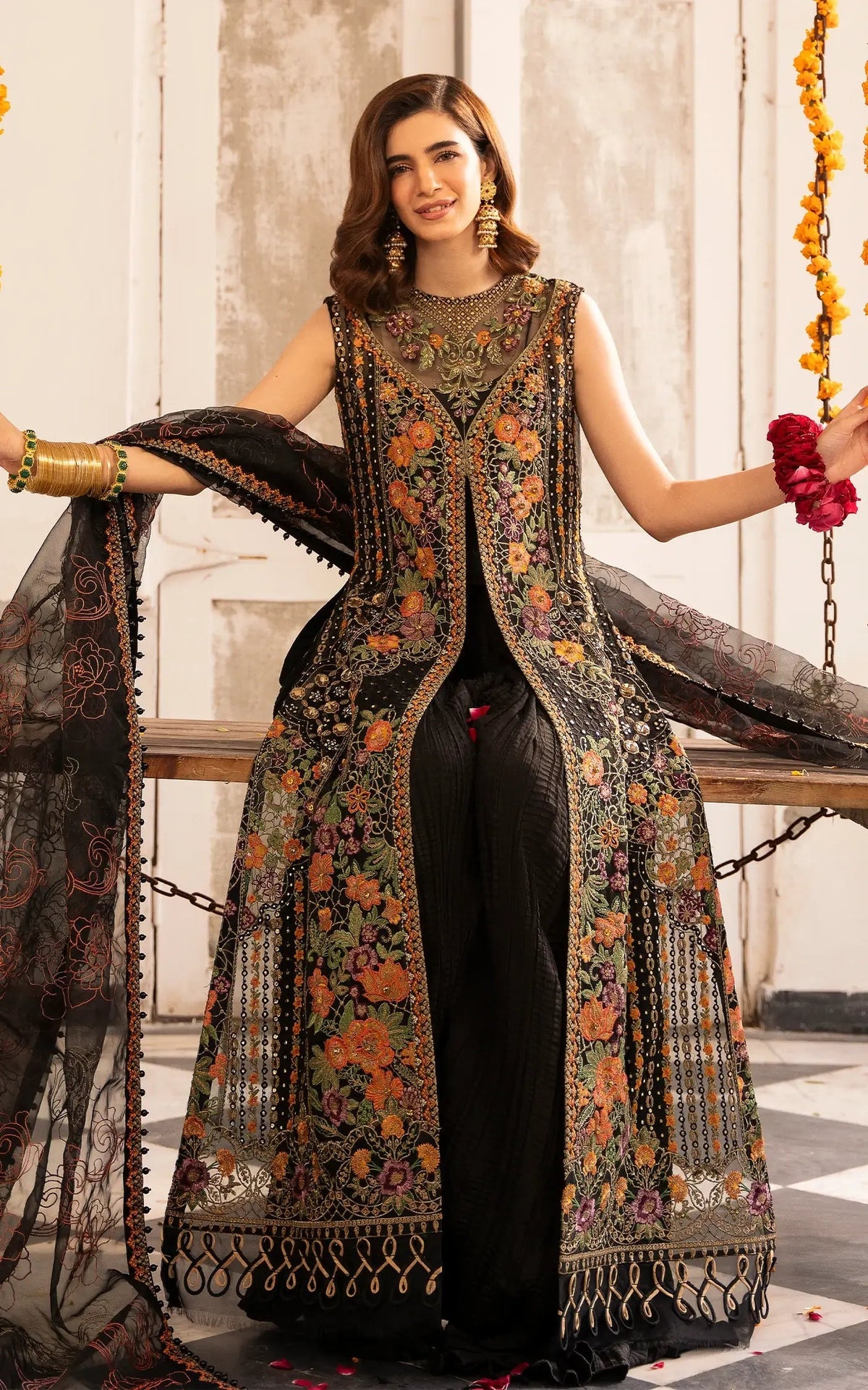 Asifa and Nabeel | Sunehri Eid 25 | Sitara-(SEF25-03) by Asifa and Nabeel - Designer Dress - Type: Ladies Clothes - Available at Libayah - 100% Original