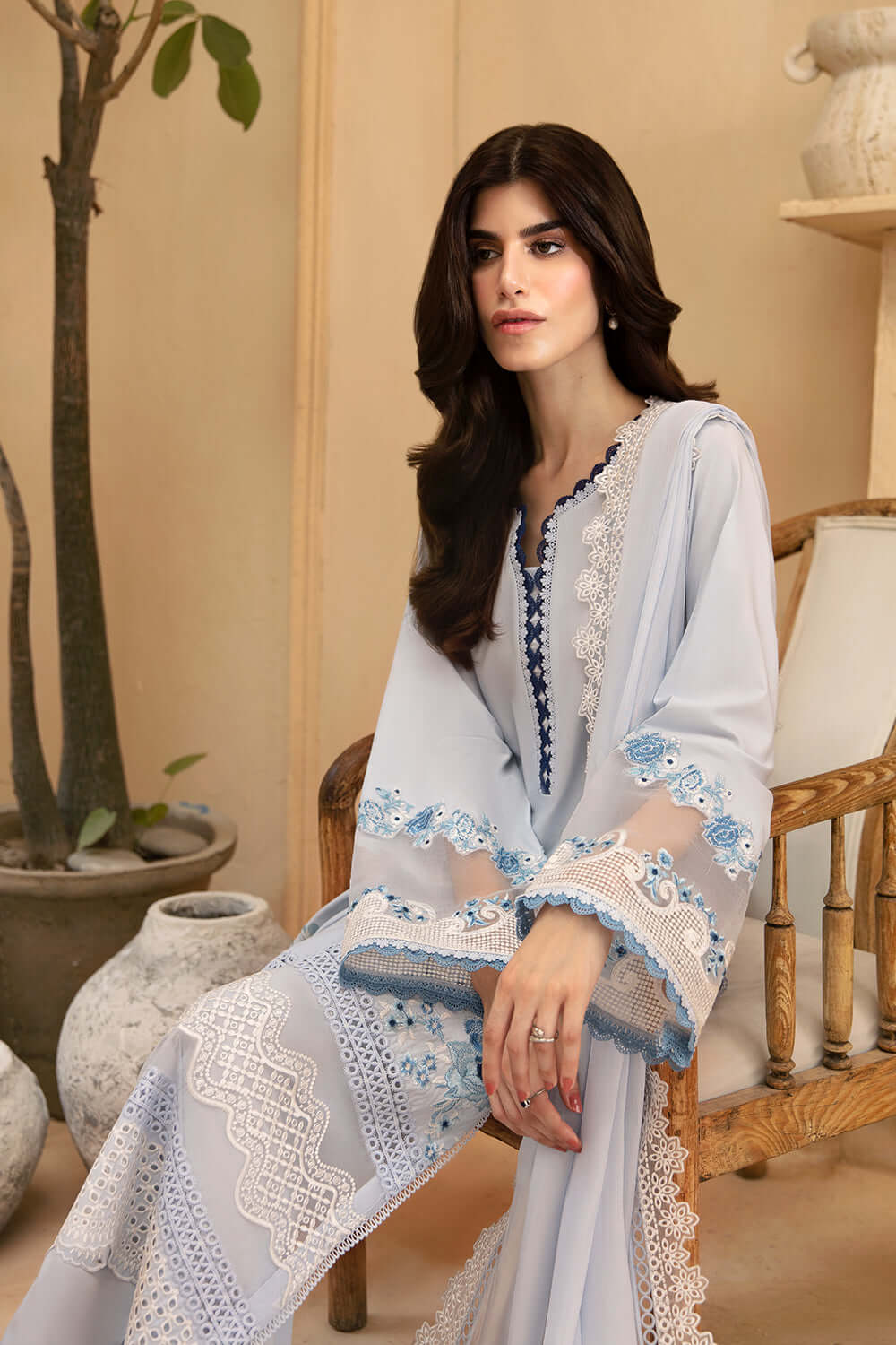 Azure | Luxury Lawn 26 | Skyline Serenity by Azure - Designer Dress  - Type : Ladies Clothes - Available at Libayah - 100% Original 