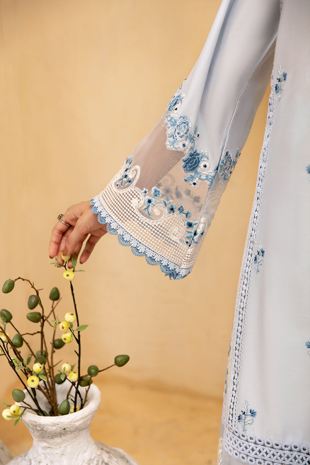 Azure | Luxury Premium Cambric 24 | Skyline Serenity by Azure - Designer Dress - Type: Luxury - Available at Libayah - 100% Original