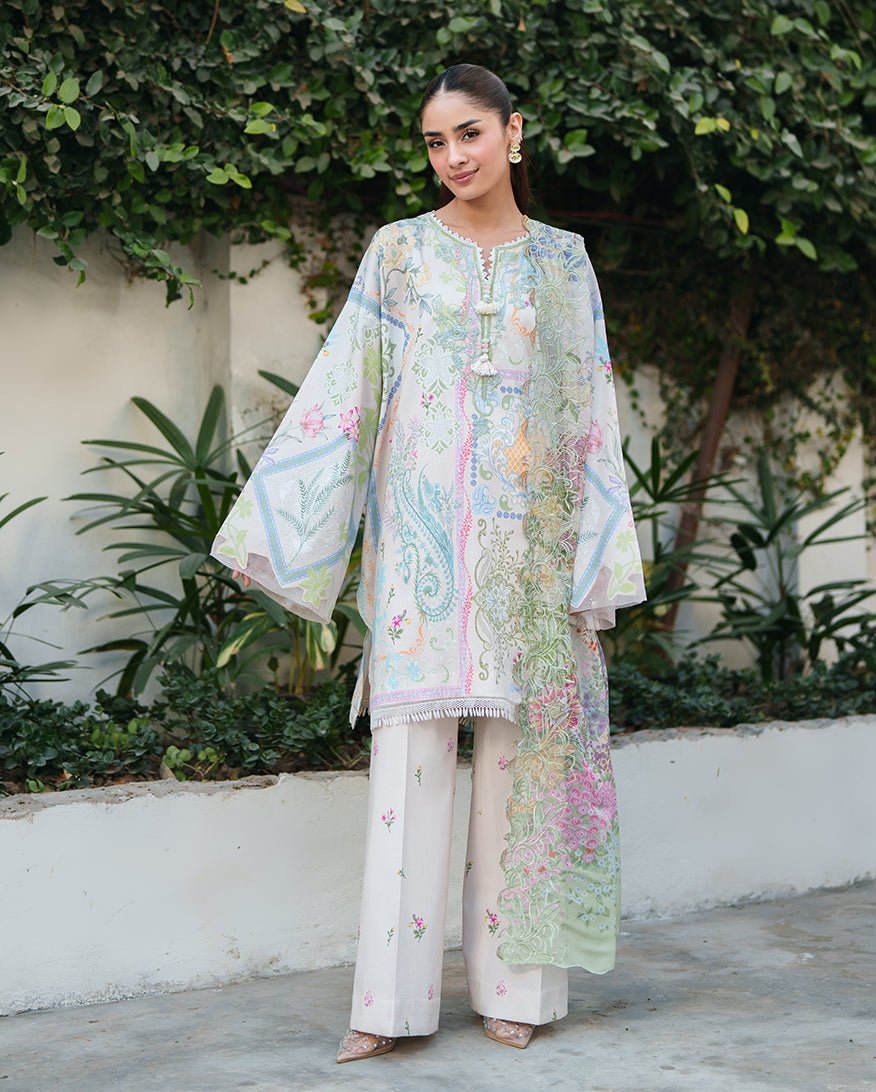 Roheenaz | Whispered Florals | Soft Bloom - Designer Dress - Type : Ladies Clothes - Available at Libayah - 100% Original