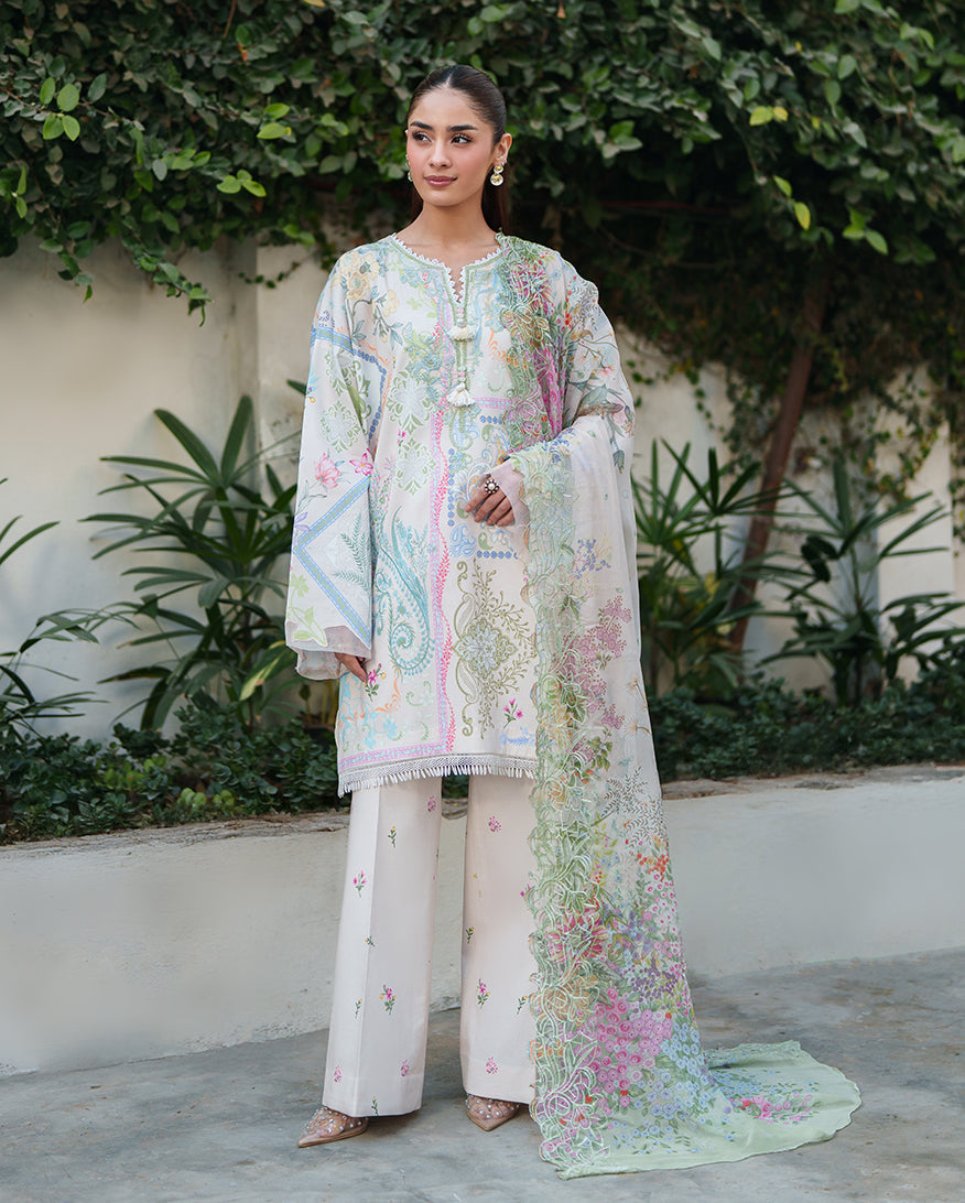 Roheenaz | Whispered Florals | Soft Bloom - Designer Dress - Type : Ladies Clothes - Available at Libayah - 100% Original